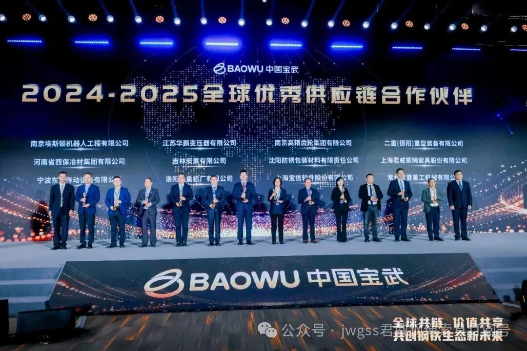 中国宝武 2024-2025 全球优秀供应链合作伙伴 中国宝武 2024-2025 全球优秀供应链合作伙伴